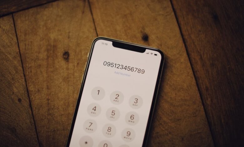 stored phone numbers of network activity
